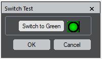 Switching light or changing status from red to green