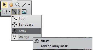 Array mask annotation on Gatan DigitalMicrograph
