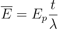 Poisson’s Law average energy loss