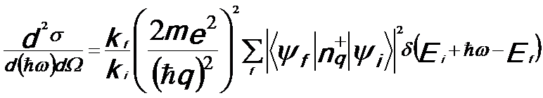 Cross-section for Inelastic Scattering in EELS Measurements