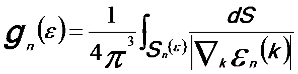 probability of the transition, density of states