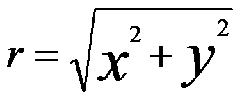 r=x2 + y2