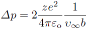 momentum transfer Δp