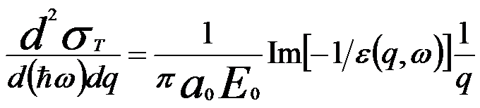 electron inelastic differential cross section