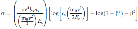 Bethe cross section equation