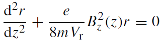 Image rotation due to electron force