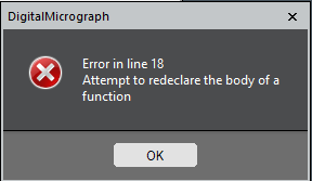 Error in overloading function