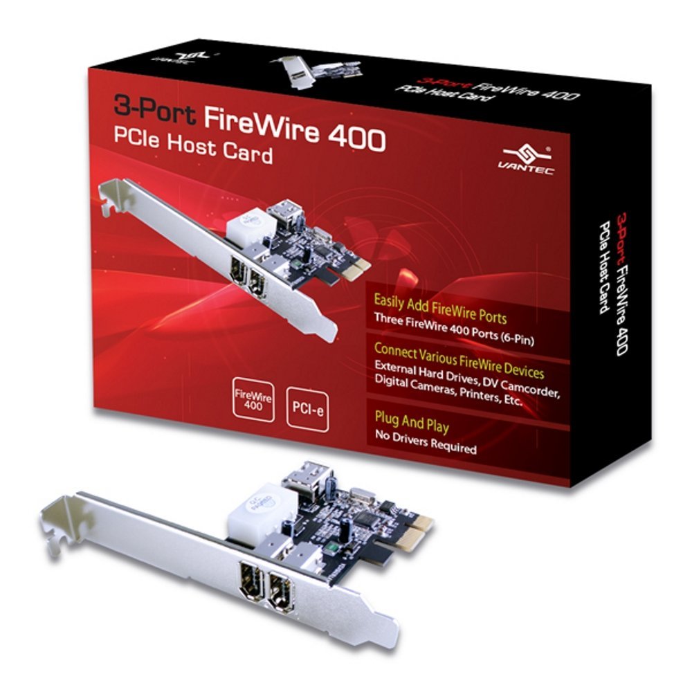 PCI Firewire based cards together with USB ports