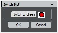 Switching light or changing status from red to green