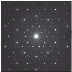 Al64Cu22Co14 decagonal quasicrystal (DQC) diffraction 