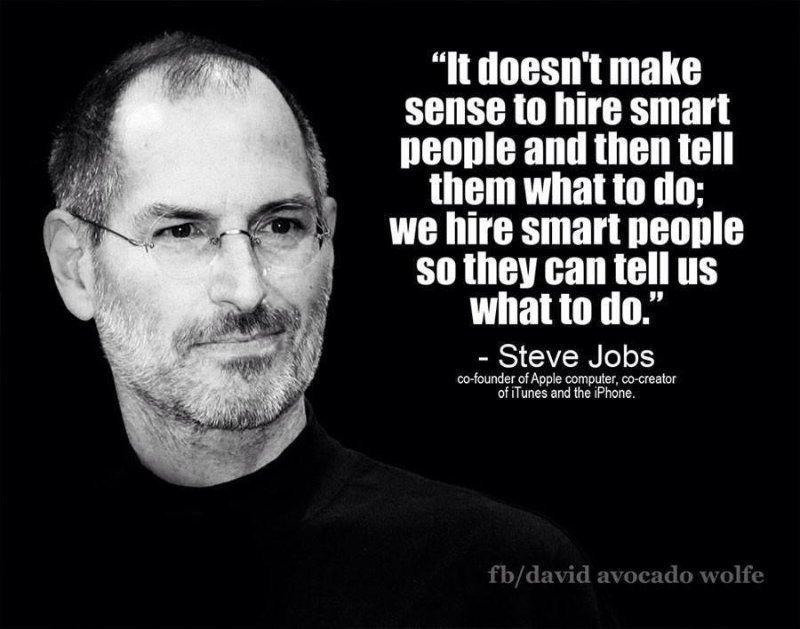 The managers may also be interested in the comments given by Steve jobs in Figure 