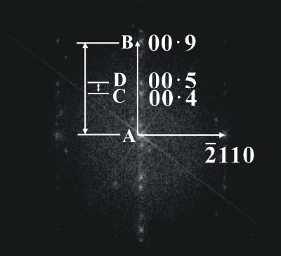 FFT of a Sb3Te2 crystal