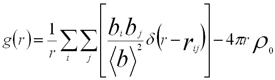 pair distribution function (PDF)