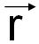 Position vector of a point or an atom