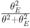 The factor describes how the scattering intensity depends on the scattering angle θ