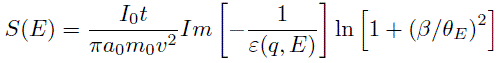 single scattering distribution S(E)