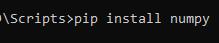 installation of Numpy, Matplotlib, and Scipy