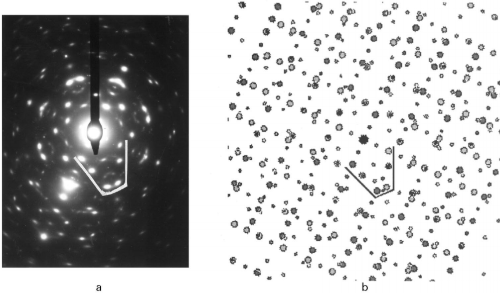 diffraction pattern of a plan-view prepared ReSi1.75 film