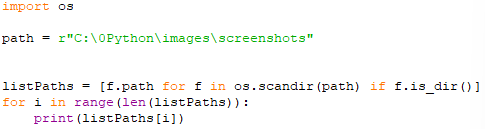 Get/list immediate subdirectories/subfolders/Drive; Get only the last ...