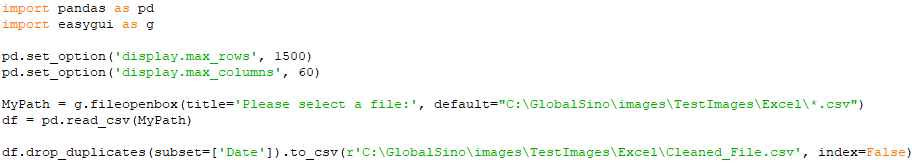Remove duplicate cell values from a csv file