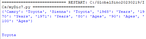 Creates a dictionary from a csv file