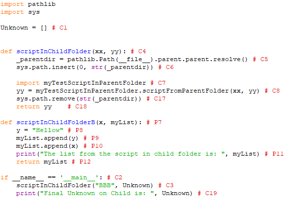 Send a variable from one script (back) to another script with a function