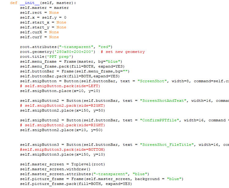Take a screenshot using a mouse click and drag method