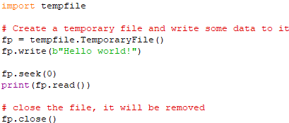 Create a temporary file or directory/folder