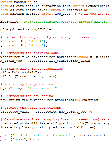 Naive Bayes classifier