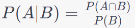 conditional probability