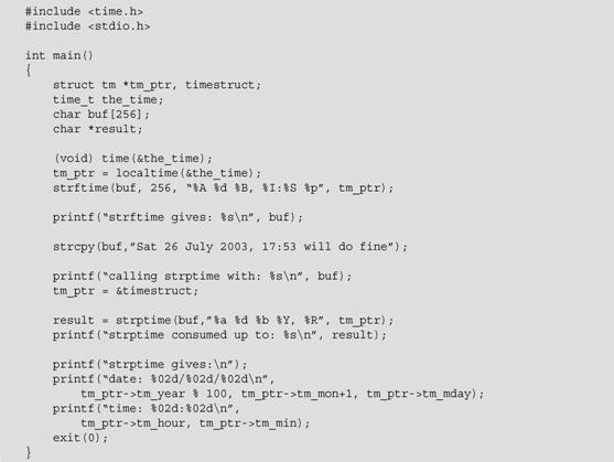 Linux程序设计(第3版): 4.3?时间和日期